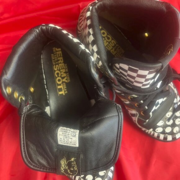 Adidas Jeremy Scott High Top Black and White - Picture 5 of 11